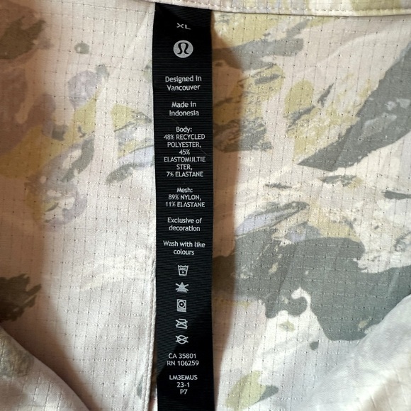 Lululemon Airing Easy Camp Collar Shirt Short Sleeve Lightweight Men Size XL - Picture 6 of 9